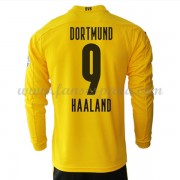 Camisetas De Futbol Baratas BVB Borussia Dortmund Erling Haaland 9 Primera Equipación Manga Larga 20..